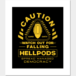 Hellpods Caution Posters and Art